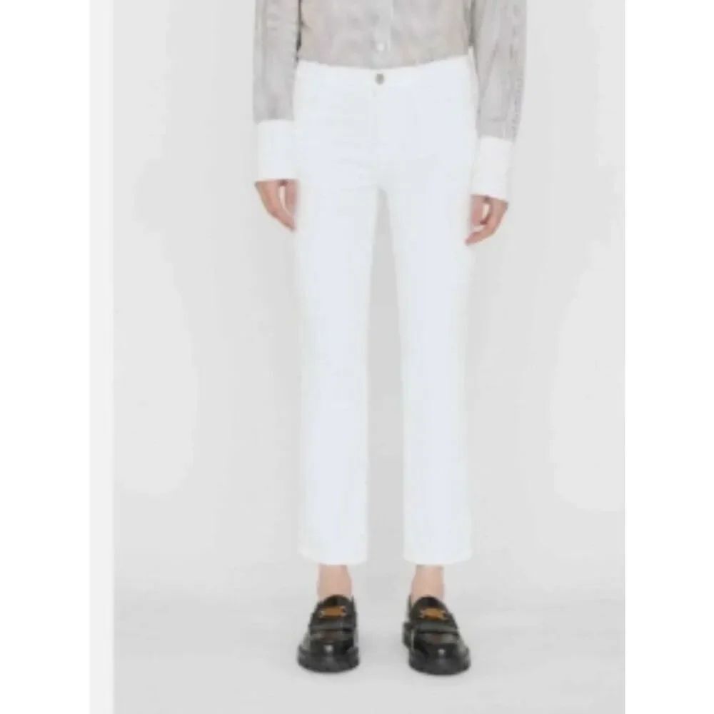 Like New! FRAME Le High Straight Blanc Jeans in Size 27